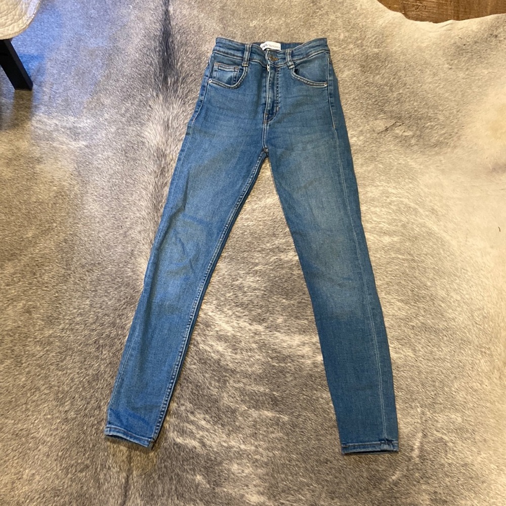 Zara high rise skinny jean